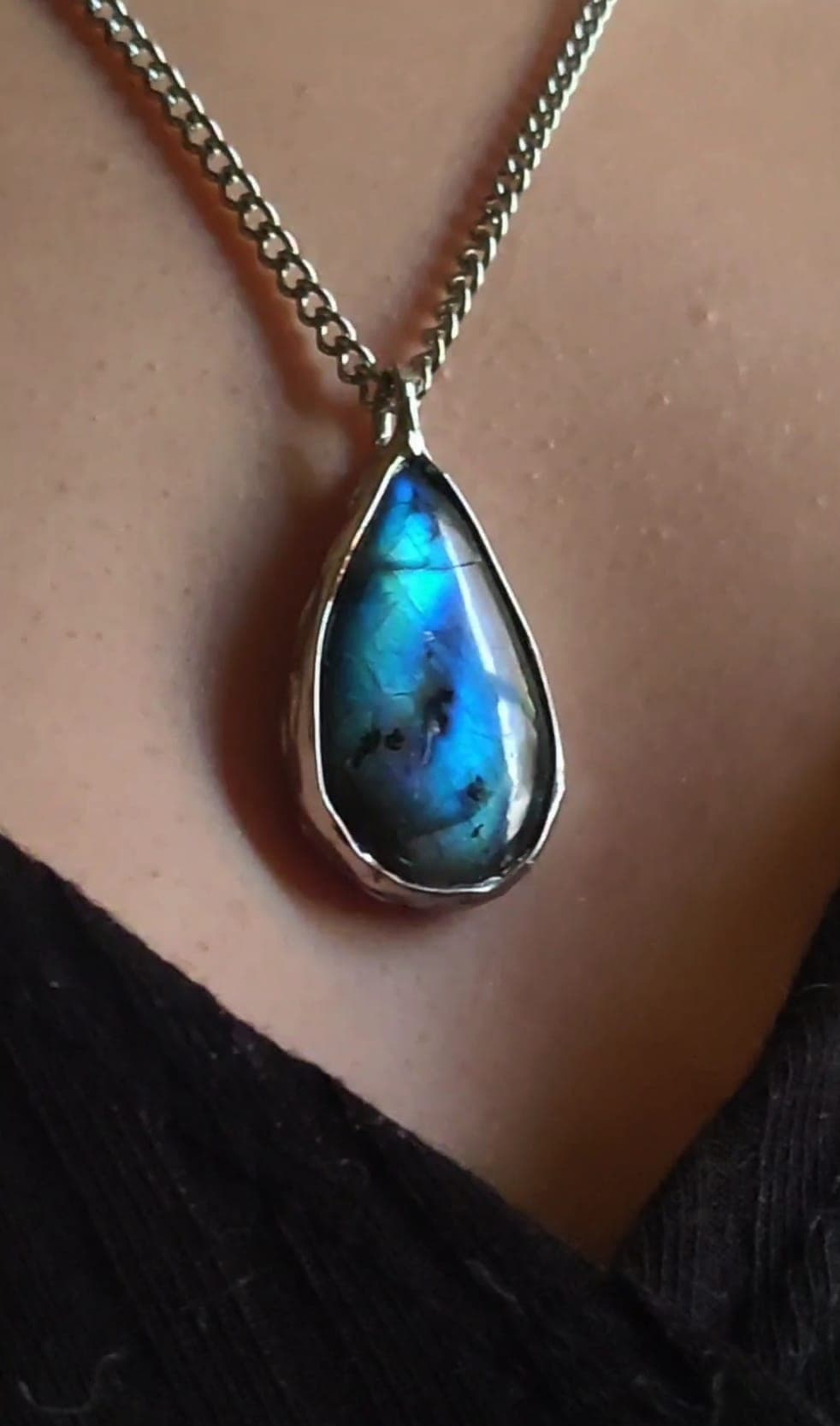 Imagem da peça Pendente - Labradorite Azul